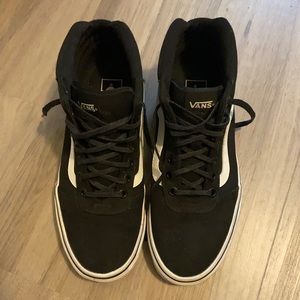 Black high top Vans